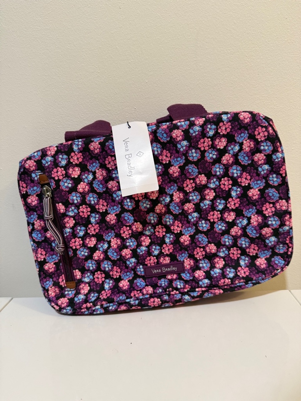 Vera Bradley Quilted Travel Bag Berry Burst in Purple, Pink, Blue NWT